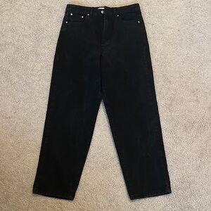 Nasty Gal Women’s Black Straight Mills Mom Jeans- Size 6